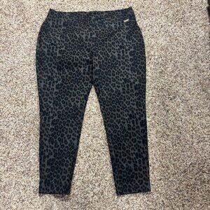 Calvin Klein Leopard Print Leggings - Women's Size 1X - Preowned - 2168
